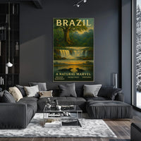 Brazil A Natural Marvel Poster Wall Art Landscape Print