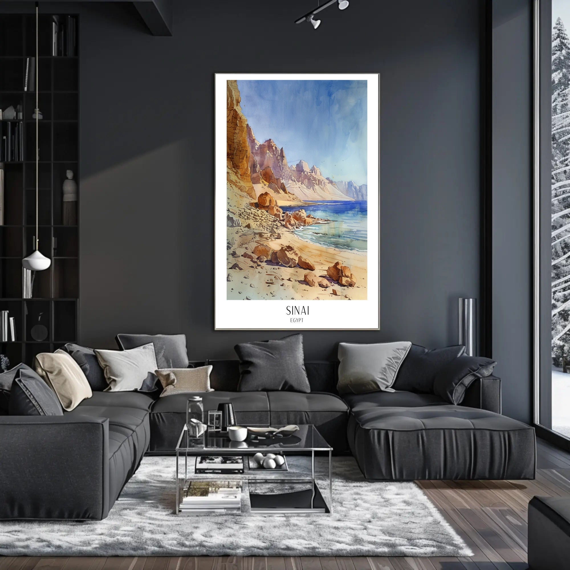 Sinai Landscape Poster PosterGoat