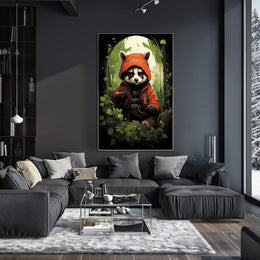 The Mysterious Raccoon Adventurer Poster