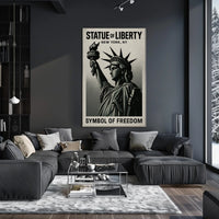 Statue of Liberty Vintage Art in Cultural or Heritage Poster