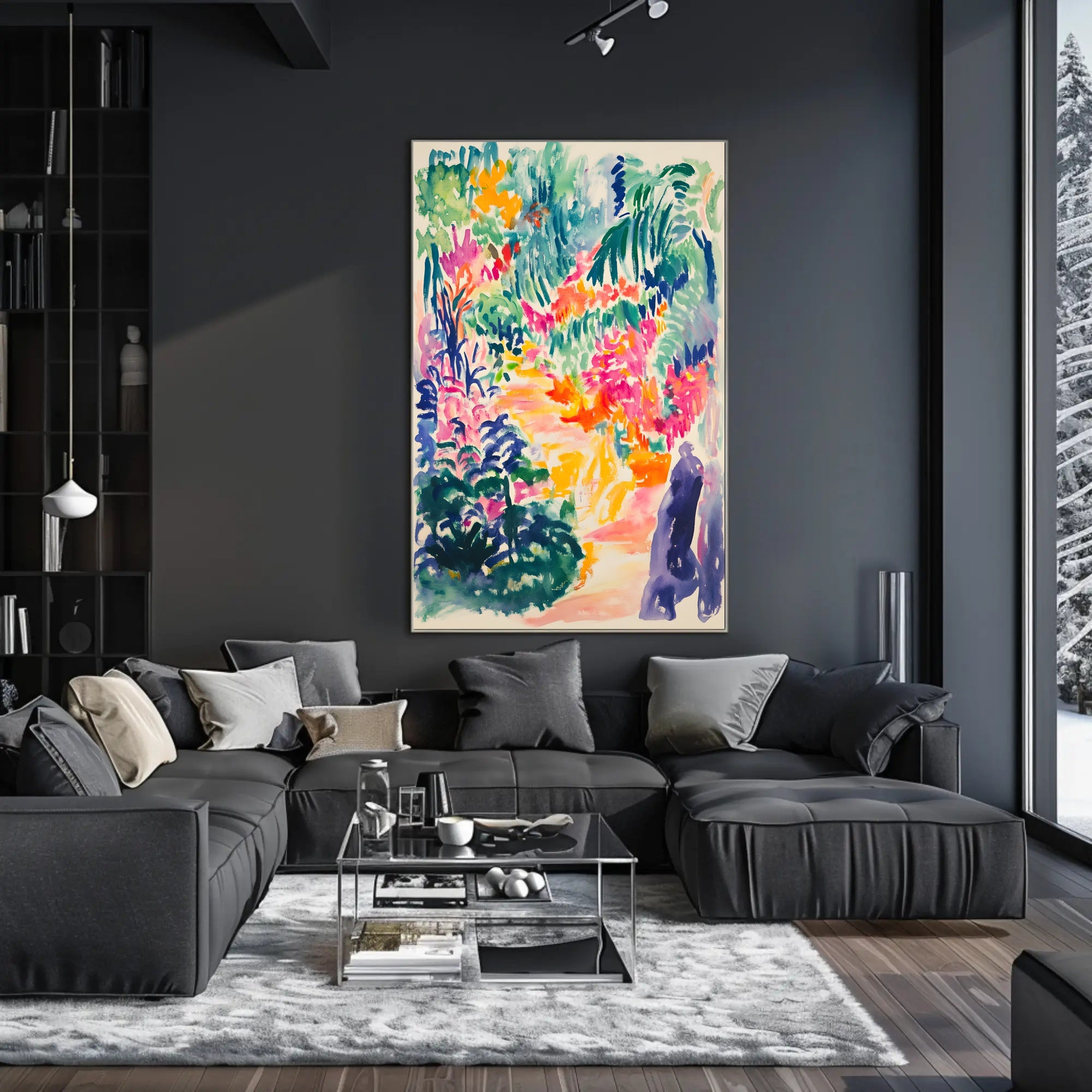 Tropical Dreamscape: Vibrant Abstract Art Poster