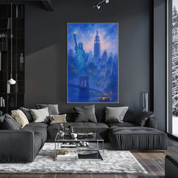 Iconic New York City Skyline Poster Classic Wall Art