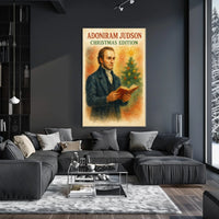 Adoniram Judson Christmas Edition Historical Poster