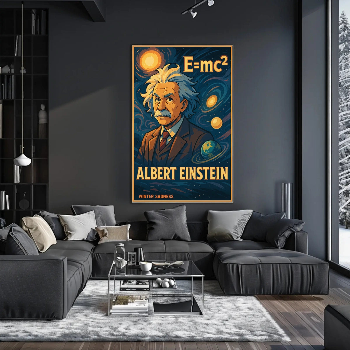 Einstein Theoretical Physicist Vintage Gift Poster