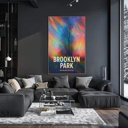 Brooklyn Park Minnesota Scenic Minimalist Wanderlust Poster