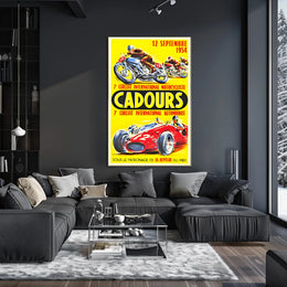 Cadours International Racing Event 1954 Poster