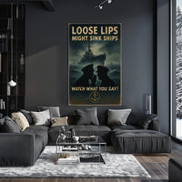 Loose Lips Might Sink Ships Poster