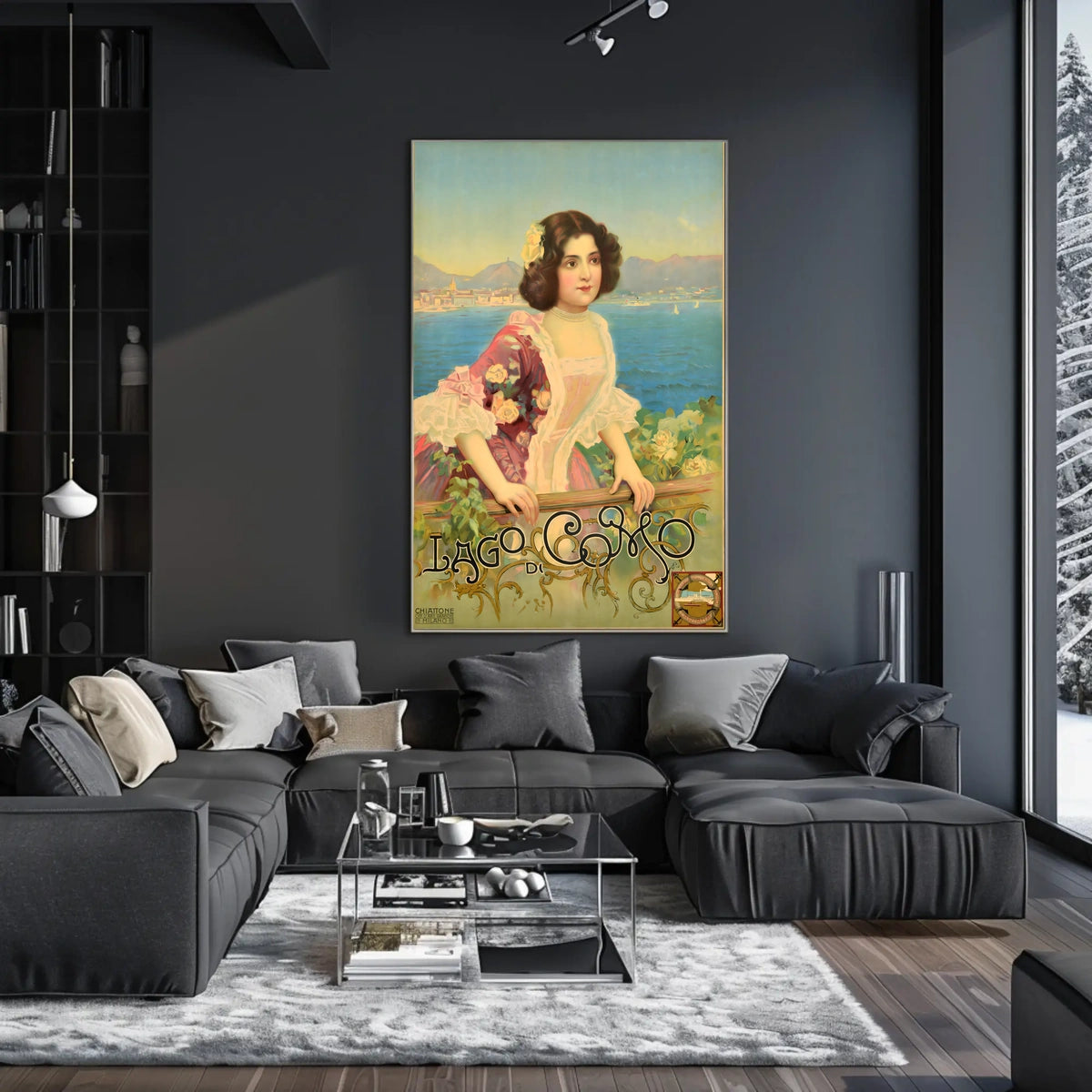 Lago Di Como Vintage Elegance Vintage Poster