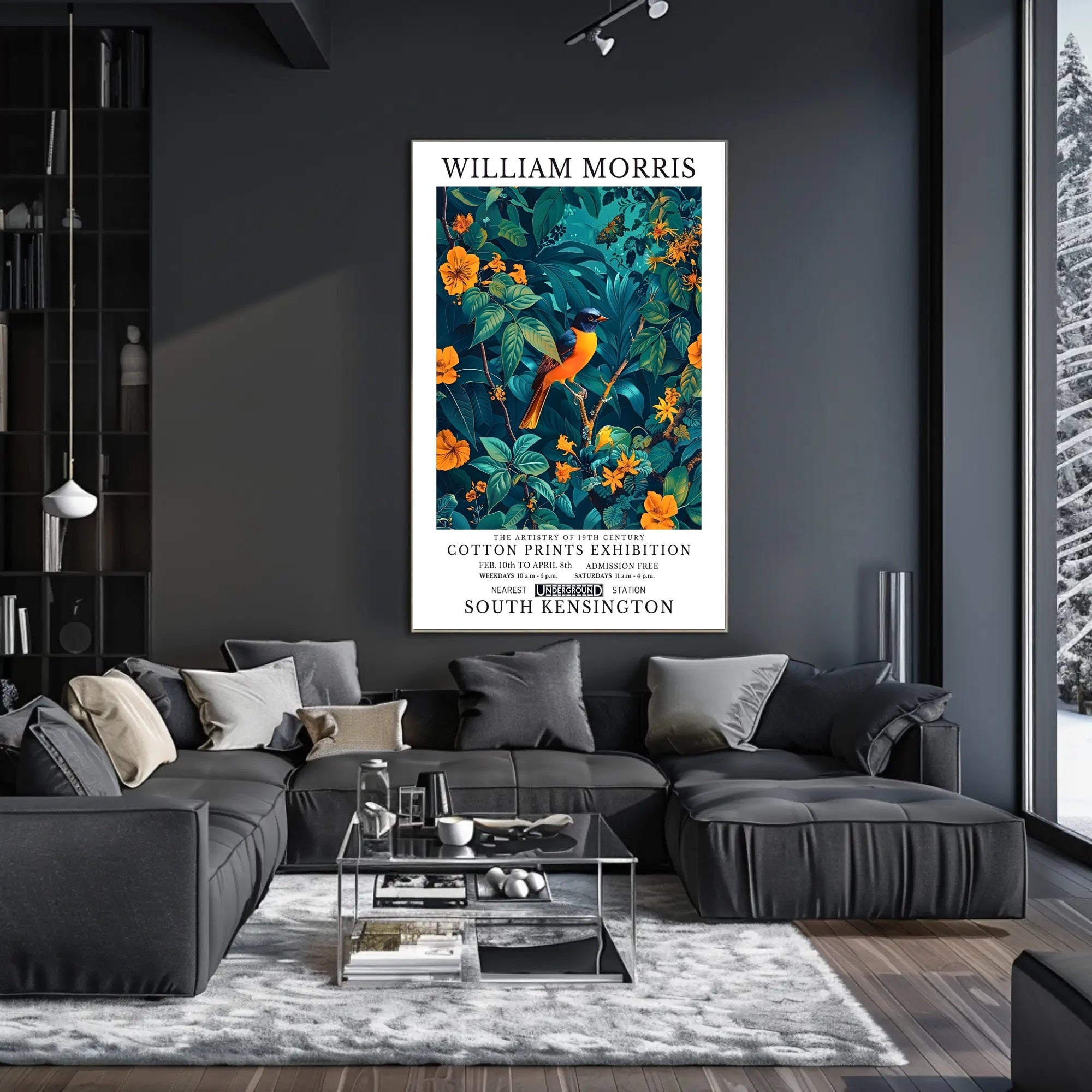 The Artistry of William Morris Exhibition Artistic Poster