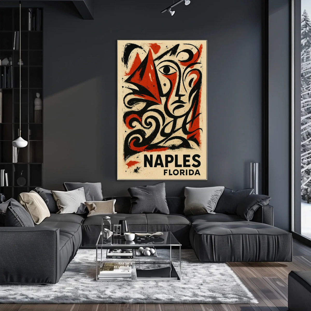 Naples Florida Artistic Expression Poster Wall Art Decor