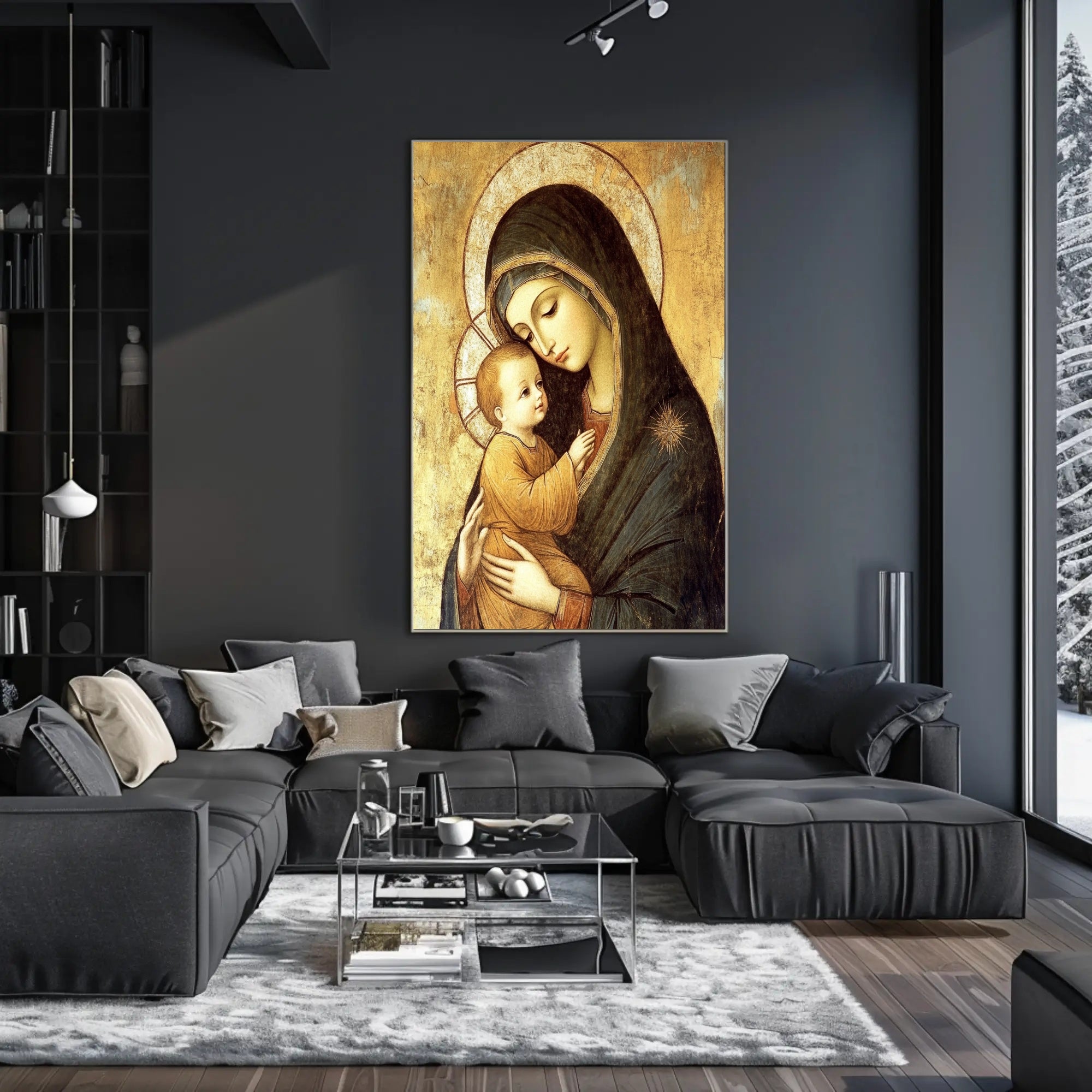 Renaissance Maternal Affection Spiritual Art Poster