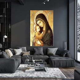 Renaissance Maternal Affection Spiritual Art Poster