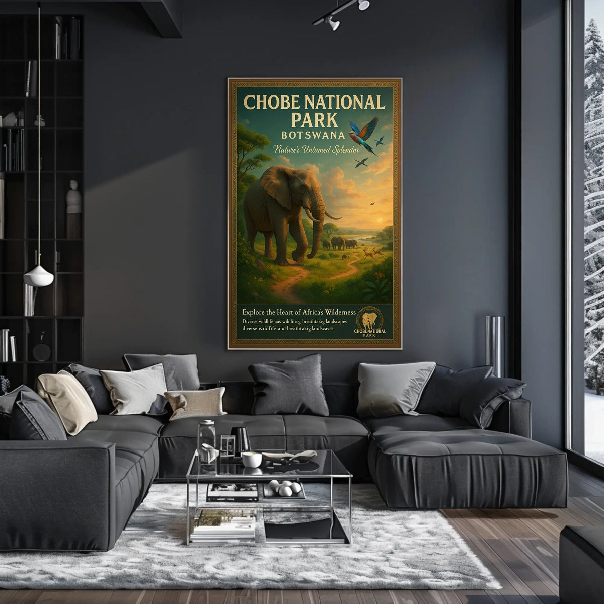 Explore The Heart Of AfricaS Wilderness Poster