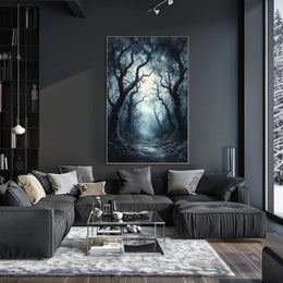 Haunting Mystical Forest Scene Abstract, Artistic, or Pop Culture Poster