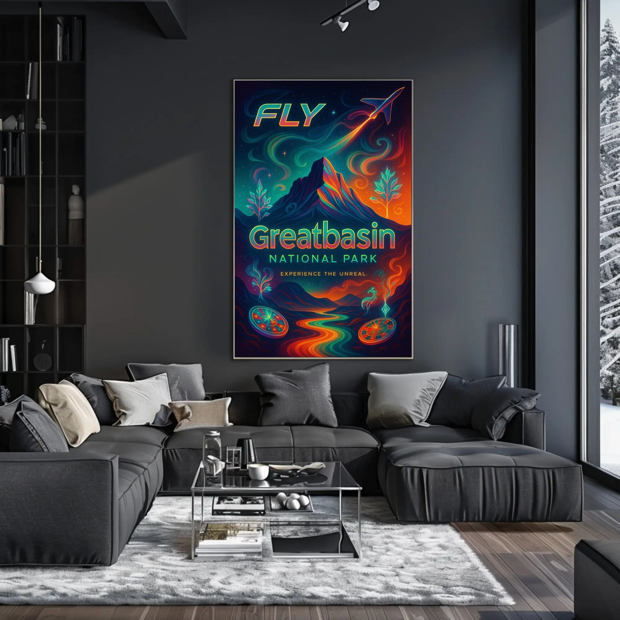 Fly to Great Basin National Park Poster