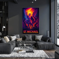 St. Michael The Warrior Archangel Poster