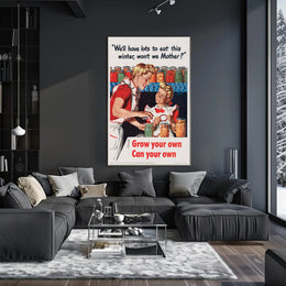 Home Canning Vintage Art: WWII Propaganda Poster PosterGoat