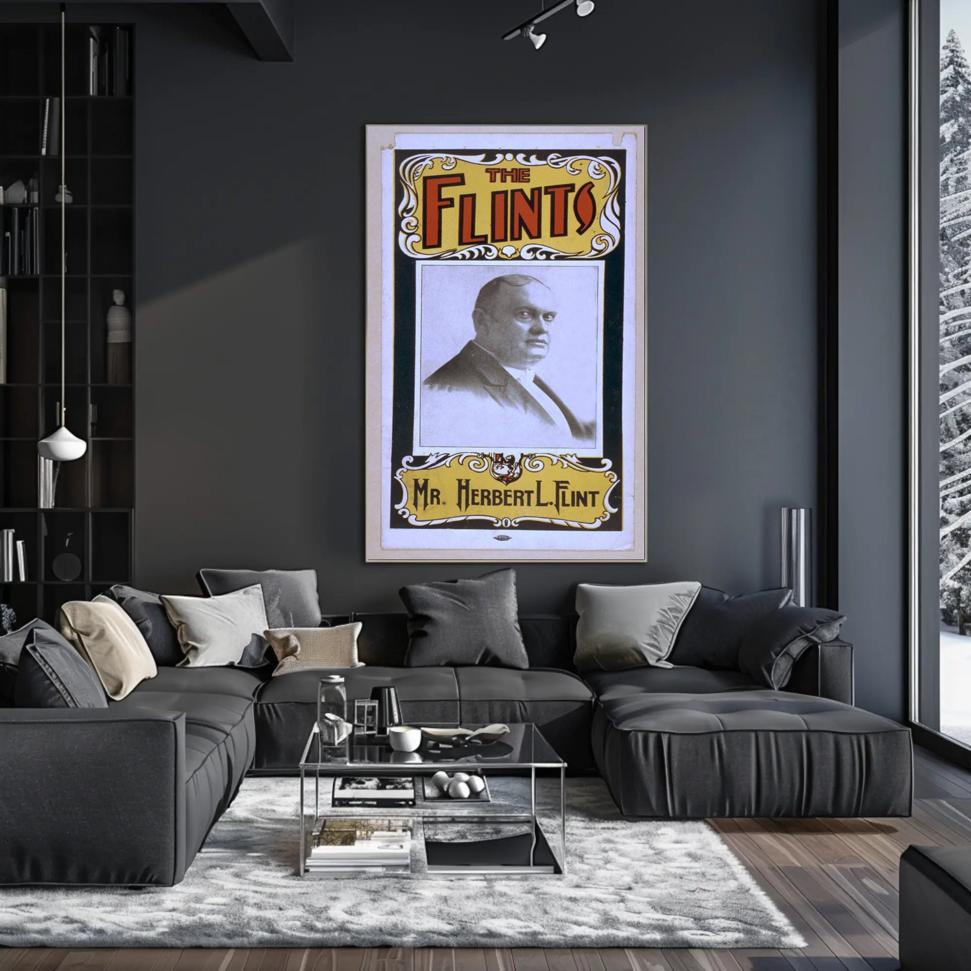Mr. Herbert L. Flint Vintage Theatrical Poster
