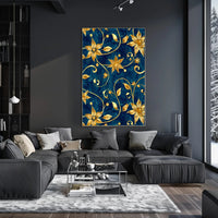 Luxurious Floral Baroque Art Nouveau Design Artistic Poster