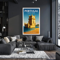 Discover the Beauty of Belém Tower Poster PosterGoat