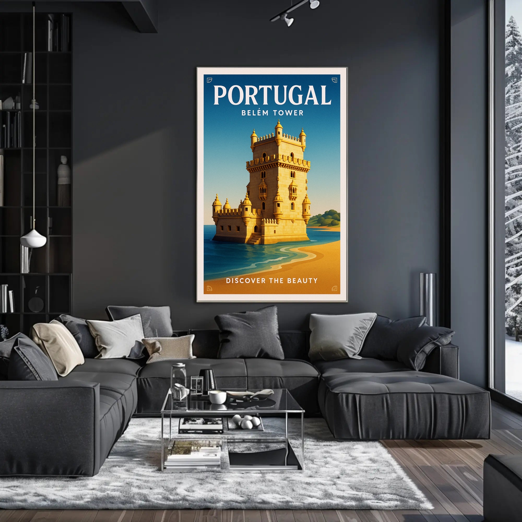Discover the Beauty of Belém Tower Poster PosterGoat