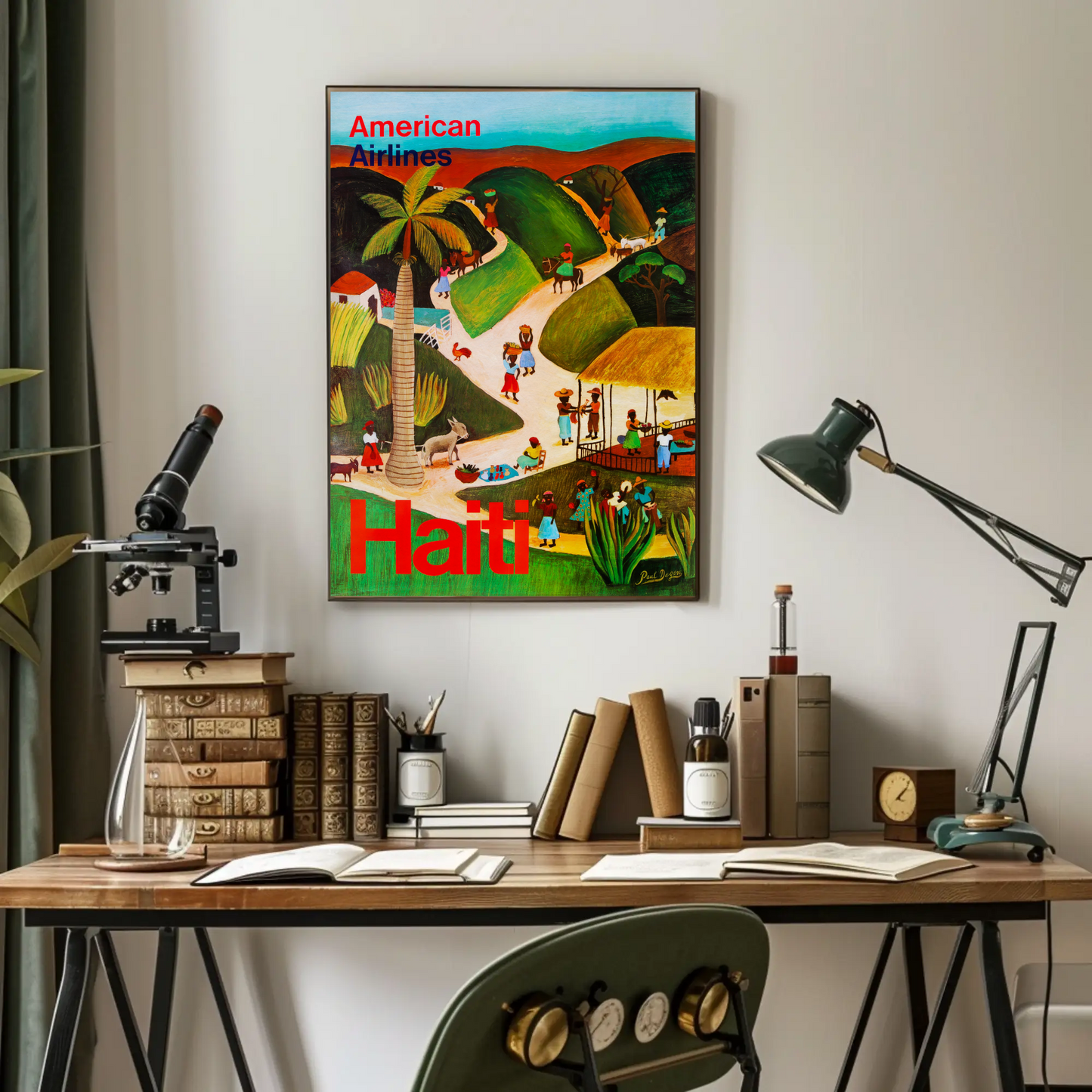 American Airlines Haiti Poster