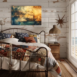 Majestic Maritime Adventure Sailing Ship Art Poster