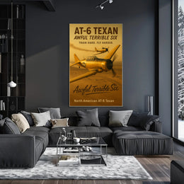 North American AT-6 Texan WWII Aircraft Heritage Poster