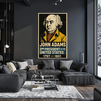 John Adams 2nd President Poster