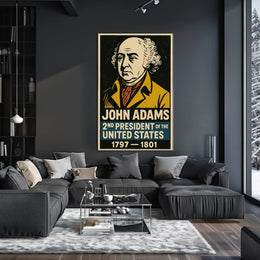 John Adams 2nd President Poster