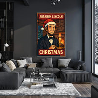 Abraham Lincoln Christmas Poster