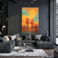 Sunset on the Court Poster