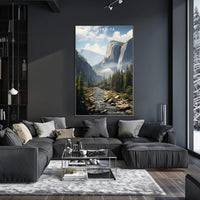 Yosemite Scenic View Poster Wall Art Print
