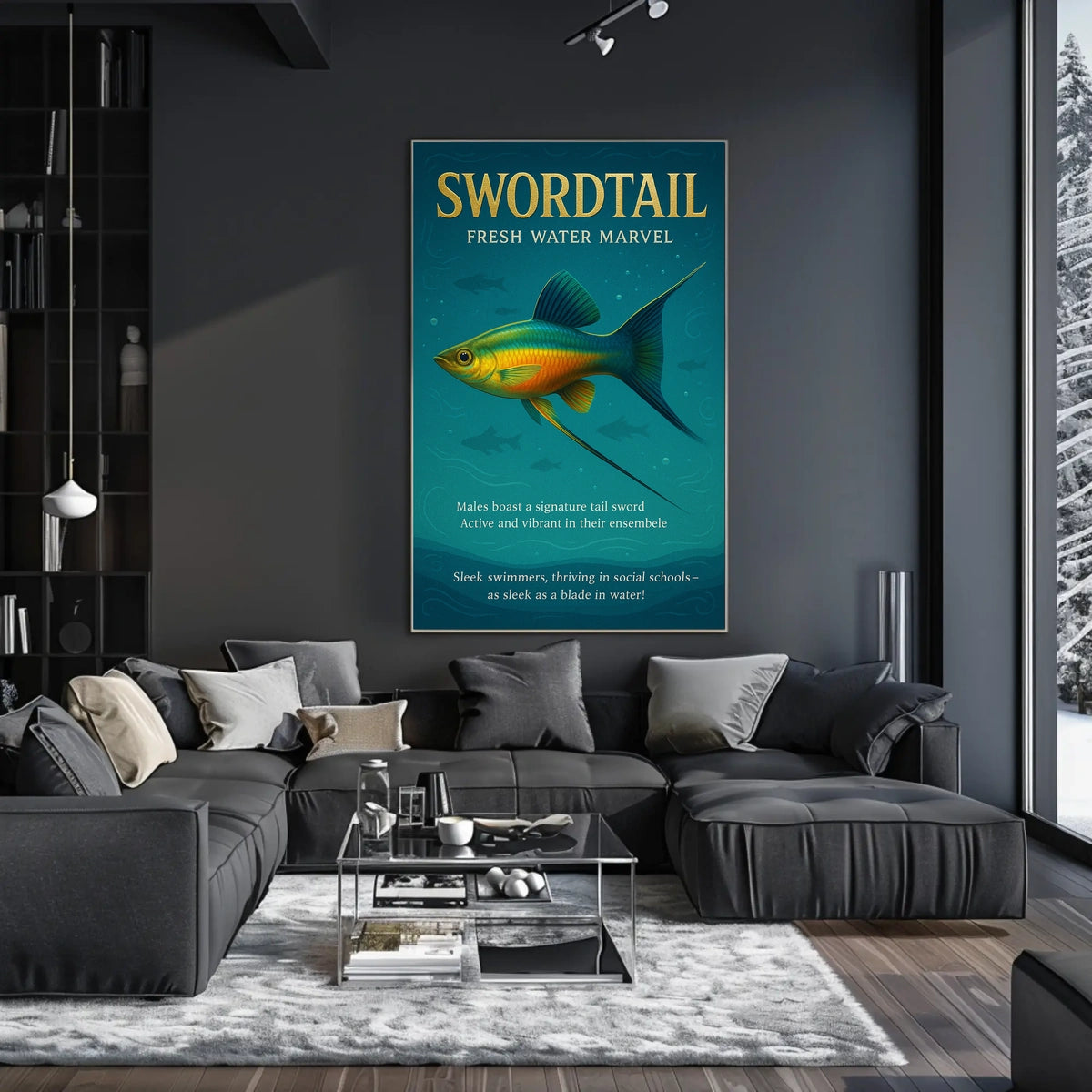 Swordtail Fresh Water Marvel Poster