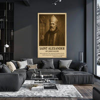 Saint Alexander Of Jerusalem Poster