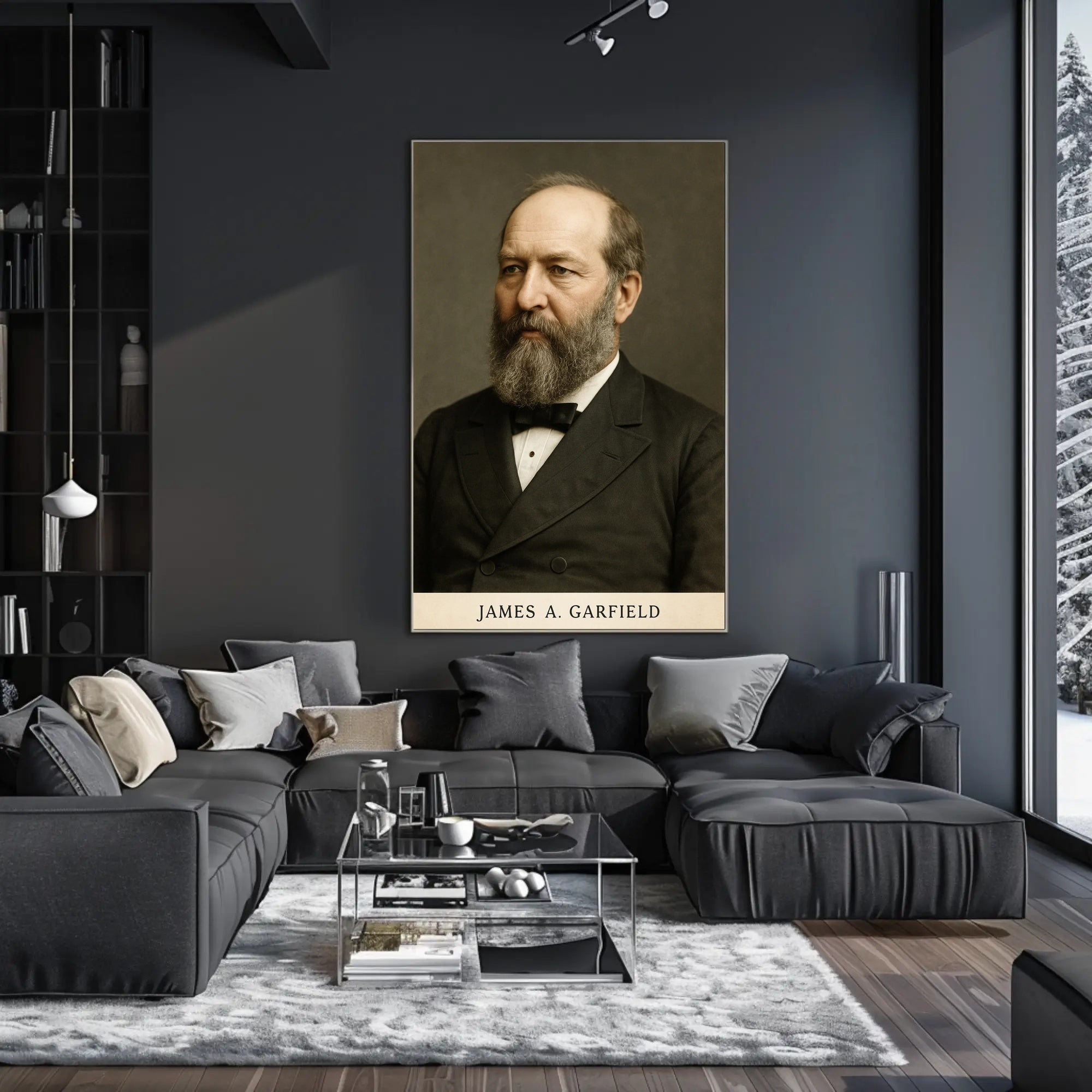 James A. Garfield Presidential Historical Poster