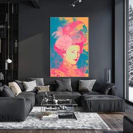 Vibrant Elegance Portrait Wall Art Print