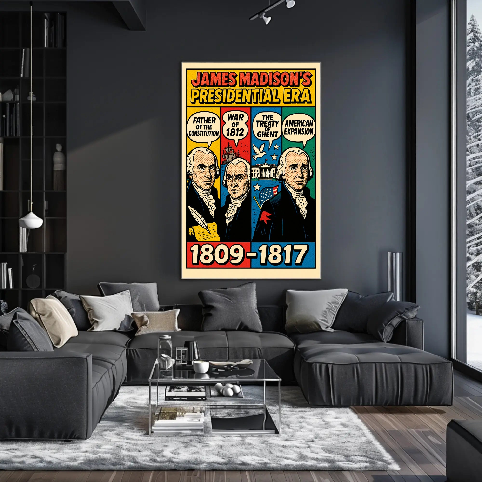 James Madison's Presidential Era Poster PosterGoat