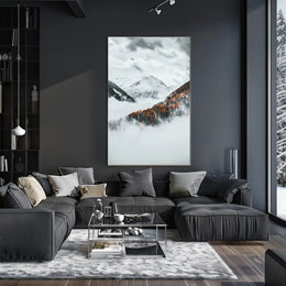 Misty Mountain Serenity Poster