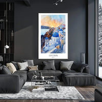 Santorini Serenity Poster