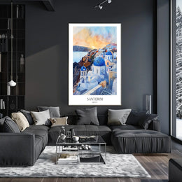 Santorini Serenity Poster