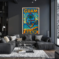 Vibrant Guam Mosaic Poster