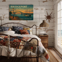 Bridgeport Travel Poster Where Horizons Meet
