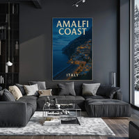 Amalfi Coast Italy Poster Wall Art 18x24 Inches Decor