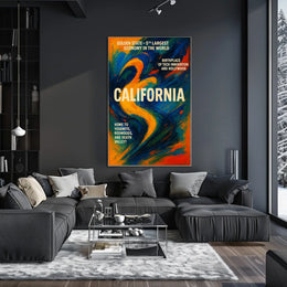 California The Golden State Poster