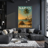 Naples Florida Coastal Serenity Poster Art Print Decor