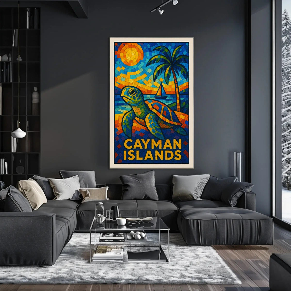Cayman Islands Mosaic Poster