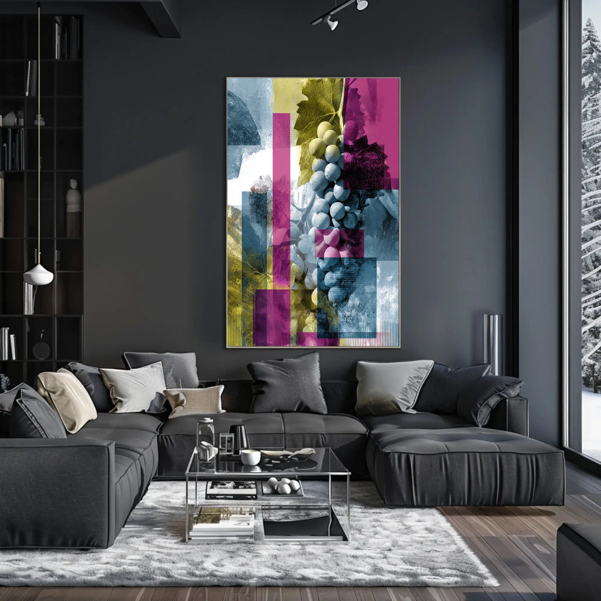 Abstract Grapes Abstract Poster