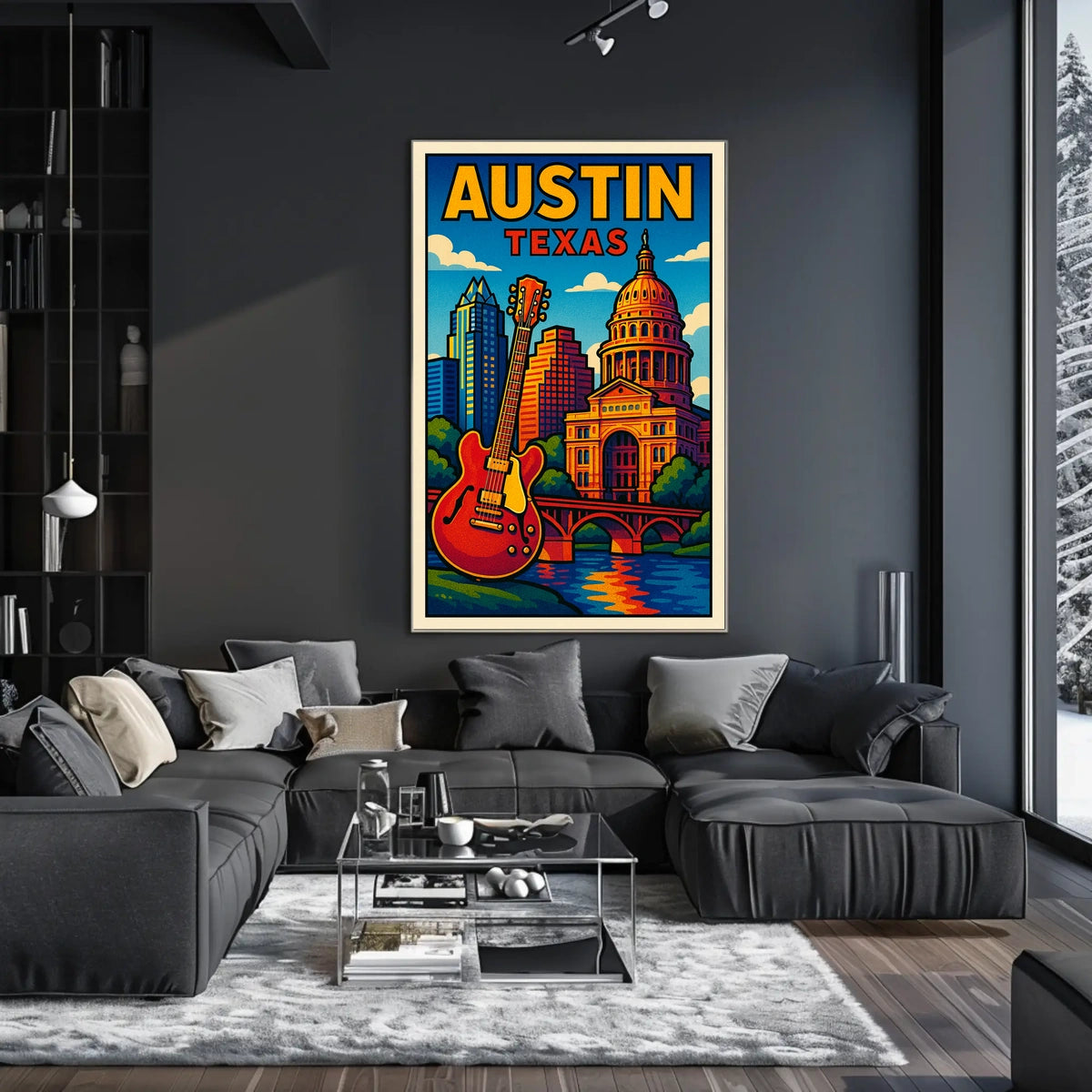 Austin, Texas Vibrant Cityscape Poster