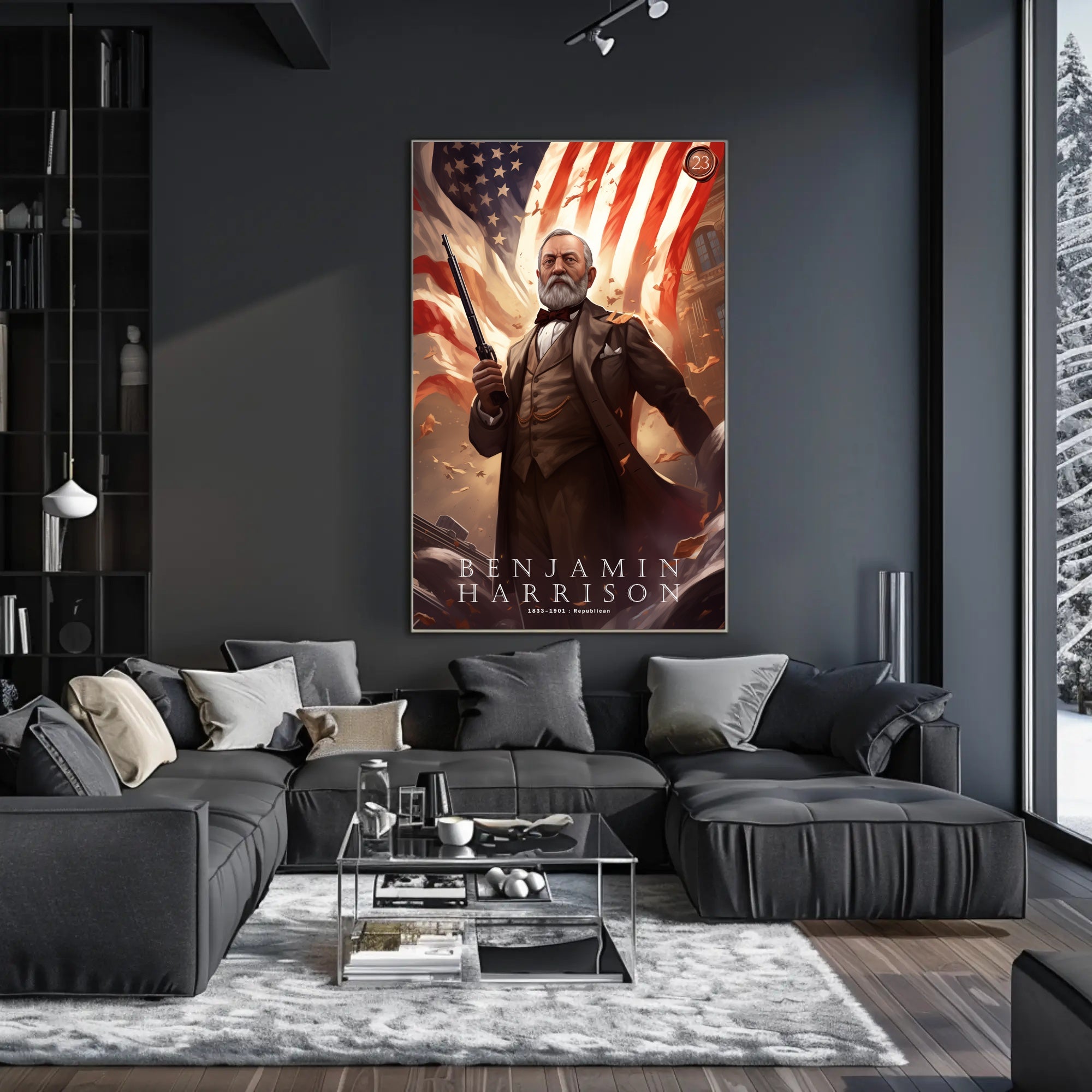 Benjamin Harrison President Poster